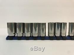 MATCO 12 piece METRIC 8-19 mm Semi-Deep 3/8 drive 6 point Socket SHIPS FREE