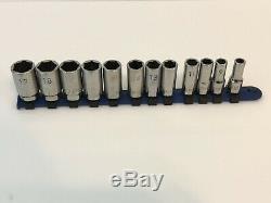 MATCO 12 piece METRIC 8-19 mm Semi-Deep 3/8 drive 6 point Socket SHIPS FREE