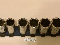 MATCO 12 piece METRIC 8-19 mm Semi-Deep 3/8 drive 6 point Socket SHIPS FREE