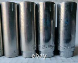 MATCO 3/8 Drive 14 Piece Metric 6 Point chrome Deep Socket Set 6-19mm L@@K