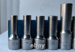 MATCO 3/8 Drive 14 Piece Metric 6 Point chrome Deep Socket Set 6-19mm L@@K