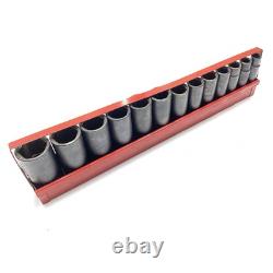 MATCO TOOLS 1/2 DRIVE SAE 6 POINT DEEP IMPACT SOCKET SET USA 1-1/4-7/16 13pcs