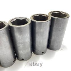 MATCO TOOLS 1/2 DRIVE SAE 6 POINT DEEP IMPACT SOCKET SET USA 1-1/4-7/16 13pcs