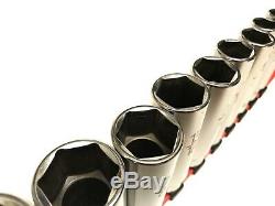 MATCO TOOLS 1/2 drive 12 piece SAE 6 point deep socket set. A09