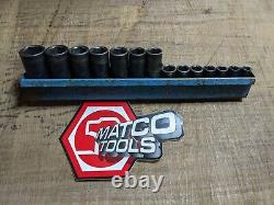 MATCO TOOLS 14-PIECE 3/8-DRIVE DEEP IMPACT SOCKET SET METRIC 6-POINT 8mm-24mm