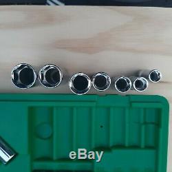 MINT SK S-K Tools 94520 18 Piece 3/8 Drive 6 Point Deep Shallow SAE Socket Set