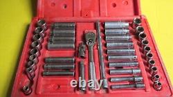 Mac Tools 1/4 drive 40 pc. 6 point socket set SAE & metric shallow and deep set