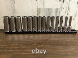 Mac Tools 14-pc 3/8 Drive Metric 6-point Deep Chrome Socket Set SXDM146BRT