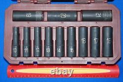 Matco 12 Piece MAGNETIC 1/2 Drive 6-Point Metric Deep Impact Socket Set