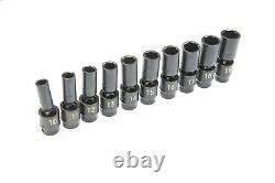 Matco 3/8 Drive 10-19mm 6-point DEEP UNIVERSAL IMPACT Socket Set SBDUPM106TB