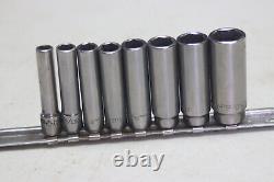 Matco Tools 1/4 Inch Drive SAE 6 Point Deep Socket Set 1/4 9/16