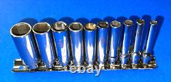 Matco Tools 10 Piece 1/4 Drive Sae. Deep 6 Point Socket Set