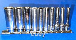 Matco Tools 10 Piece 1/4 Drive Sae. Deep 6 Point Socket Set