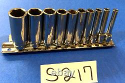 Matco Tools 10 Piece 1/4 Drive Sae. Deep 6 Point Socket Set