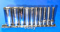 Matco Tools 10 Piece 1/4 Drive Sae. Deep 6 Point Socket Set