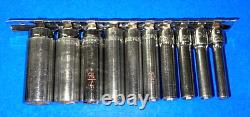 Matco Tools 10 Piece 1/4 Drive Sae. Deep 6 Point Socket Set