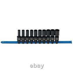 Matco Tools 10 Piece 3/8 Drive Metric 6 Point Deep Universal Impact Socket Set