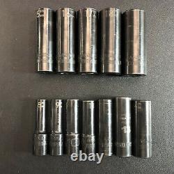 Matco Tools 12-pc 3/8-drive Deep Impact Socket Set Metric 6-point (1)