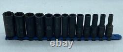 Matco Tools 13 Piece 3/8 Drive Metric 12 Point Deep Impact Socket Se (mvp009285)