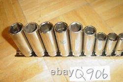 Matco Tools 14 Piece 3/8 Drive Metric Deep Socket Set 6 Point 6mm To 19mm