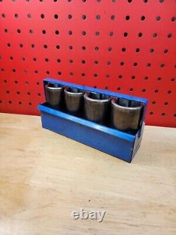 Matco Tools 30, 32, 35, 36mm 6-Point Deep 1/2 Drive Impact Socket Set With Holder