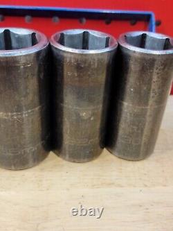 Matco Tools 30, 32, 35, 36mm 6-Point Deep 1/2 Drive Impact Socket Set With Holder