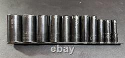 Matco Tools Sbdp116ta 3/8 Drive 11 Piece Sae 6 Point Deep Impact Socket Set