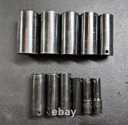 Matco Tools Sbdp116ta 3/8 Drive 11 Piece Sae 6 Point Deep Impact Socket Set