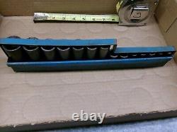 Matco Tools USA 3/8 Drive 14-Piece 6-Point Deep Metric Impact Socket Set