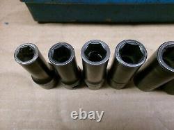 Matco Tools USA 3/8 Drive 14-Piece 6-Point Deep Metric Impact Socket Set