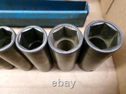 Matco Tools USA 3/8 Drive 14-Piece 6-Point Deep Metric Impact Socket Set