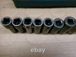 Matco Tools USA 3/8 Drive 14-Piece 6-Point Deep Metric Impact Socket Set