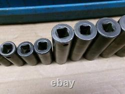 Matco Tools USA 3/8 Drive 14-Piece 6-Point Deep Metric Impact Socket Set