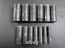 Metric Tools Adv 13-piece 1/2-drive Sae Deep Impact 6-point Socket Set