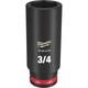 Milwaukee 49-66-6125 Shockwave Impact Duty 3/8 Drive 3/4 In. Deep 6 Point Socket