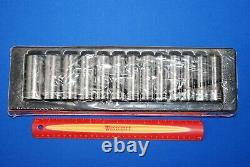 NEW 2020 Snap-On 13 Piece 1/2 Drive 6-Point Metric Deep Socket Set 313TSMYA