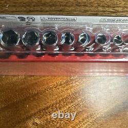 NEW Snap On 110STMY 1/4 Drive, 10 pc SAE 6 Point DEEP Socket Set FREE PRIORITY