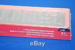 NEW Snap-On 12 Pc 1/2 Drive 6-Point SAE Semi Deep Impact Socket Set 312IMS