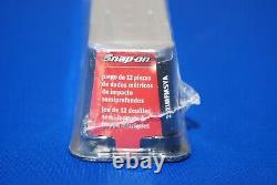 NEW Snap-On 12 Piece 3/8 Drive 6-Point Metric Semi-Deep Impact Socket Set