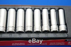 NEW Snap-On 13 Pc 1/2 Drive 6-Point Metric Deep Socket Set 313TSMYA SHIPS FREE