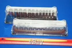 NEW Snap-On 24 Piece 1/4 Drive 6-Point Metric FDX Shallow & Deep Socket Set