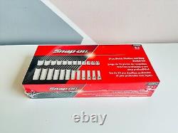 NEW Snap On 24-pc 3/8 6-Point Flank Drive Shallowith Deep Socket Set 224SFFSM