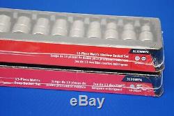 NEW Snap-On 26 Piece 1/2 Drive 12-Point Metric Shallow & Deep Socket Set