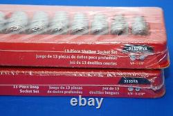 NEW Snap-On 26 Piece 1/2 Drive 12-Point SAE Shallow & Deep Socket Set