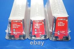 NEW Snap-On 36 Pc 1/4 Drive 6-Point Metric Shallow Semi Deep & Deep Socket Set