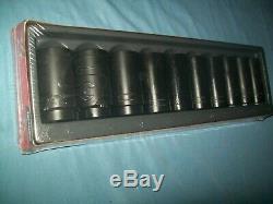 NEW Snap-on 1/2 drive 25 to 36 mm 6-point Deep Impact Socket Set 310SIMMADDON