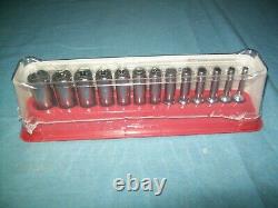 NEW Snap-on 1/4 drive 1/8 to 5/8 13pc 6-point FDX Deep Socket SET 113YSTMY