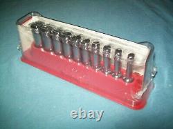 NEW Snap-on 1/4 drive 3/16 to 9/16 13pc 6-point FDX Deep Socket SET 110YSTMY