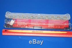 NEW Snap-on 12 Pc 3/8 Drive 6-Point Semi- Deep FDX Metric Socket Set 212YFSMSY