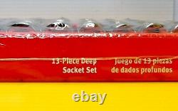 NEW Snap-on-T? 1/2 drive 313TSYA 3/8-1-1/8 Deep 6 Point Socket Sealed Set 13pcs